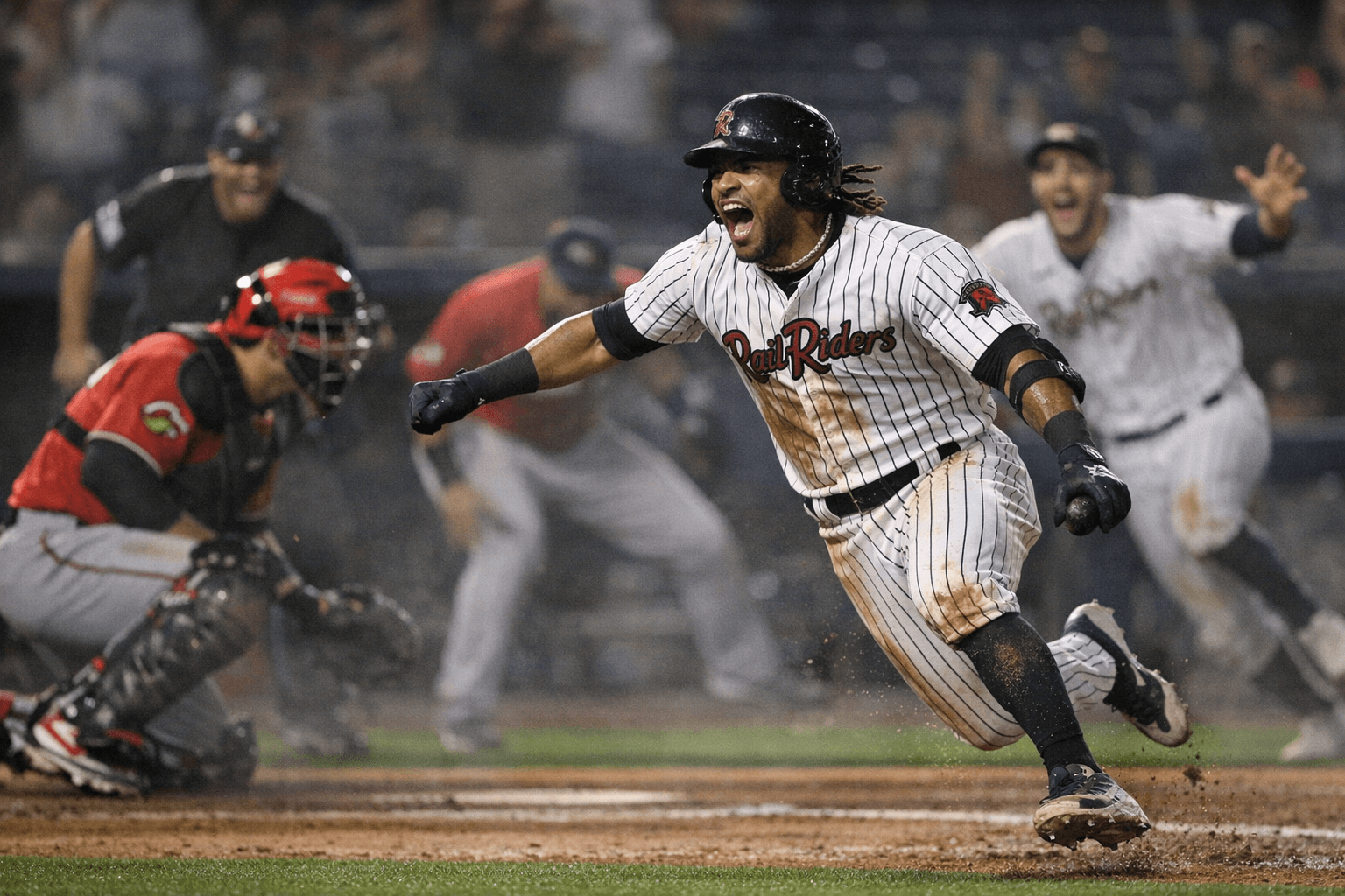 Domínguez delivers 11th-inning walk-off as RailRiders stun Red Wings 6-5