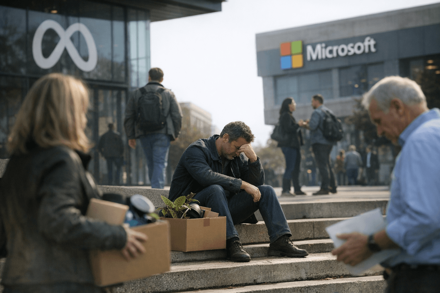 Meta cuts 10% of workforce as Microsoft offers buyouts