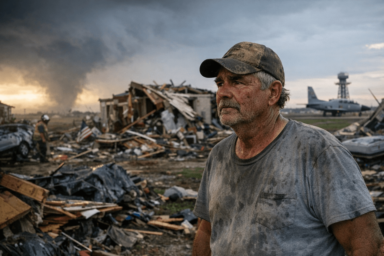 Tornado damages homes near Enid Air Force Base, no deaths reported