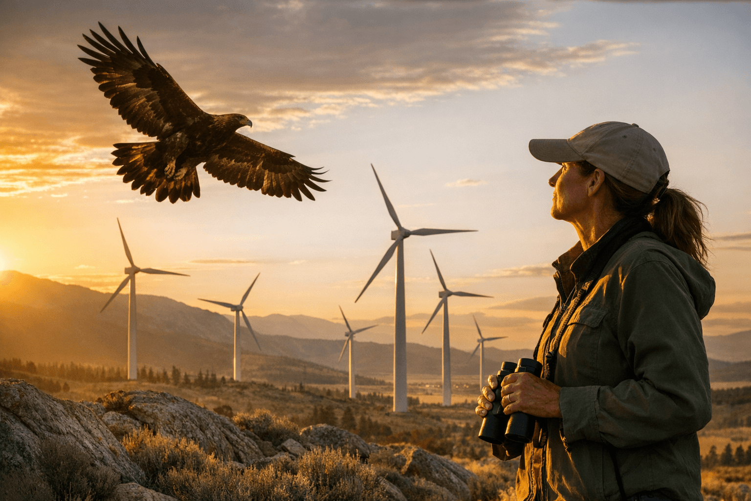 Conservationist urges slower wind development to protect golden eagles, wildlife