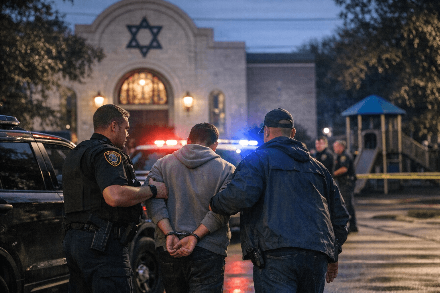 Two arrested in alleged plot to attack Houston synagogue, school
