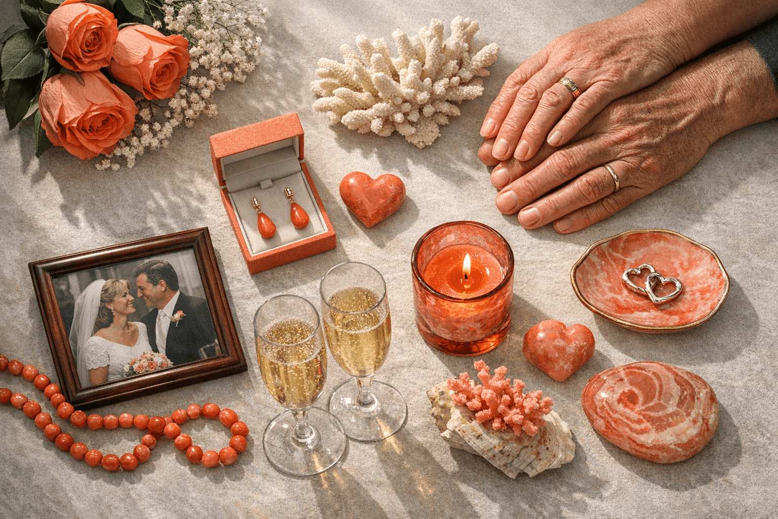 Coral Anniversary Gifts That Celebrate 35 Years of Love