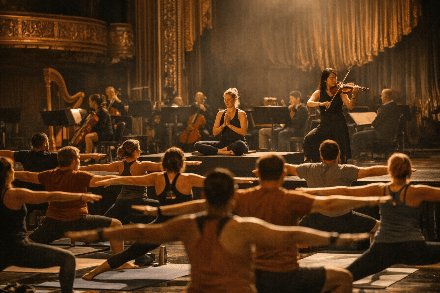 Erie Philharmonic and yogaErie blend live music into Yoga at the Warner