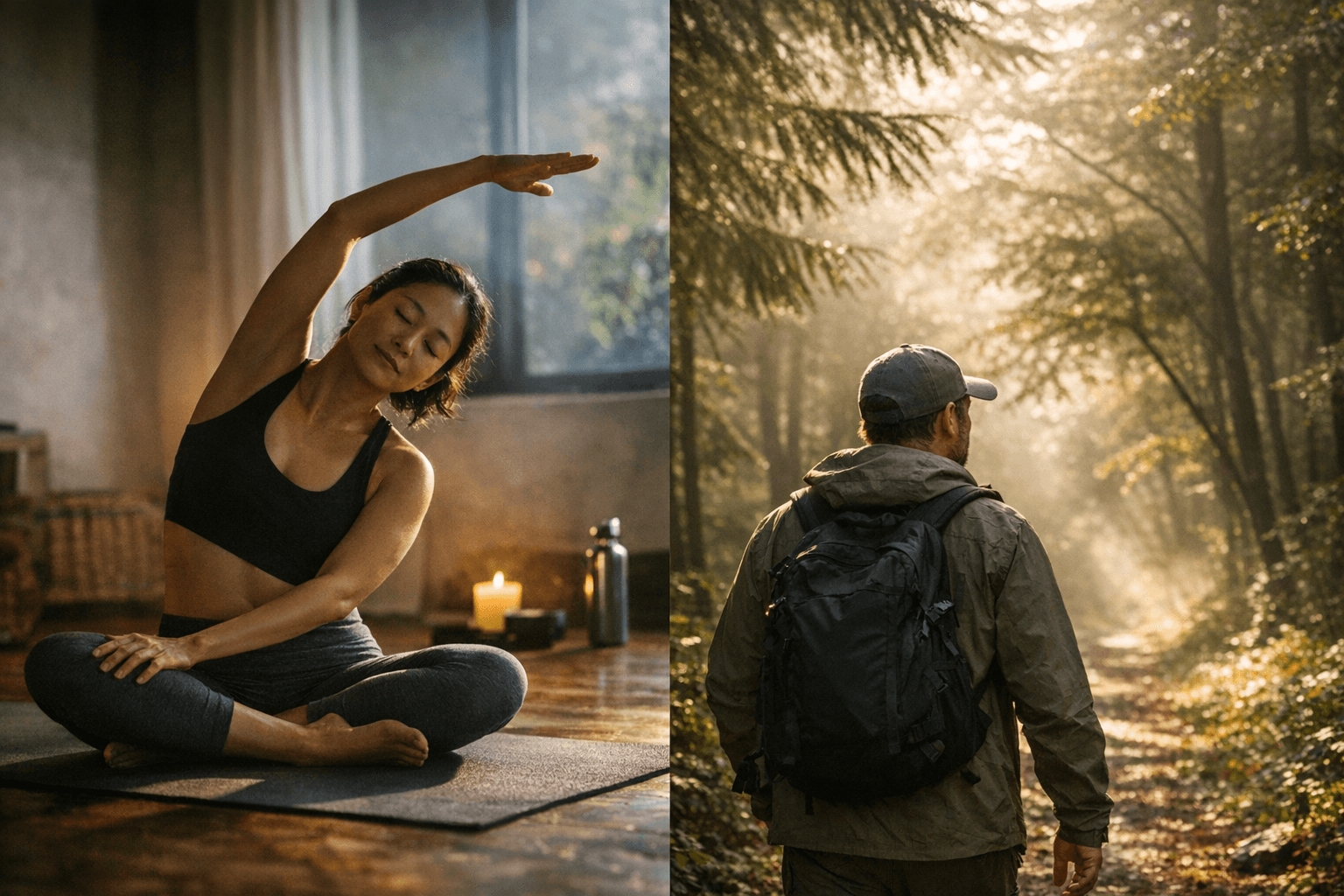 Study Suggests Early Morning Yoga Matches Nature Walks for Wellness