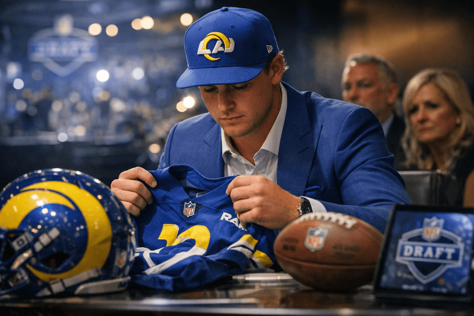 Rams stun NFL draft, take Ty Simpson with No. 13 pick