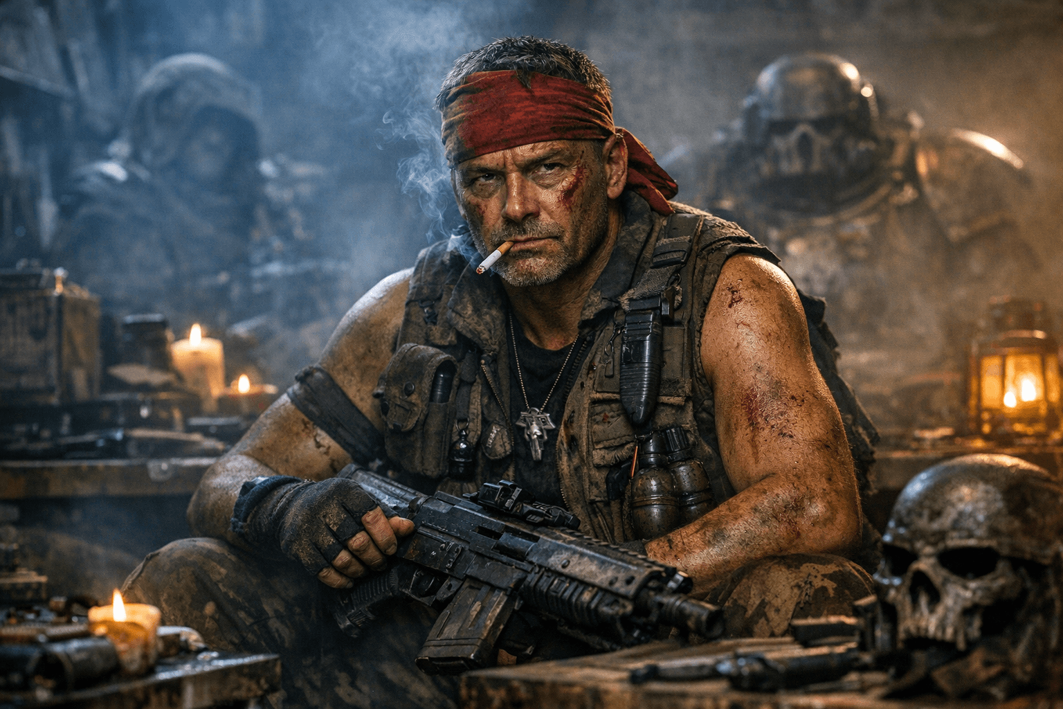 Dark Heresy introduces Catachan veteran Haymar Devos, Inquisition warband survivor