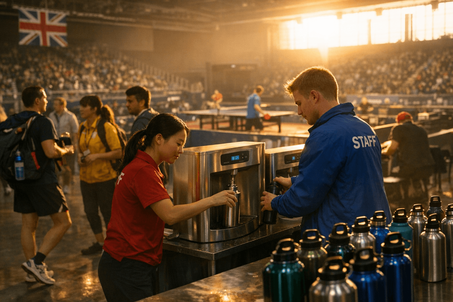 London 2026 table tennis championships cut plastic bottles, launch sustainability drive