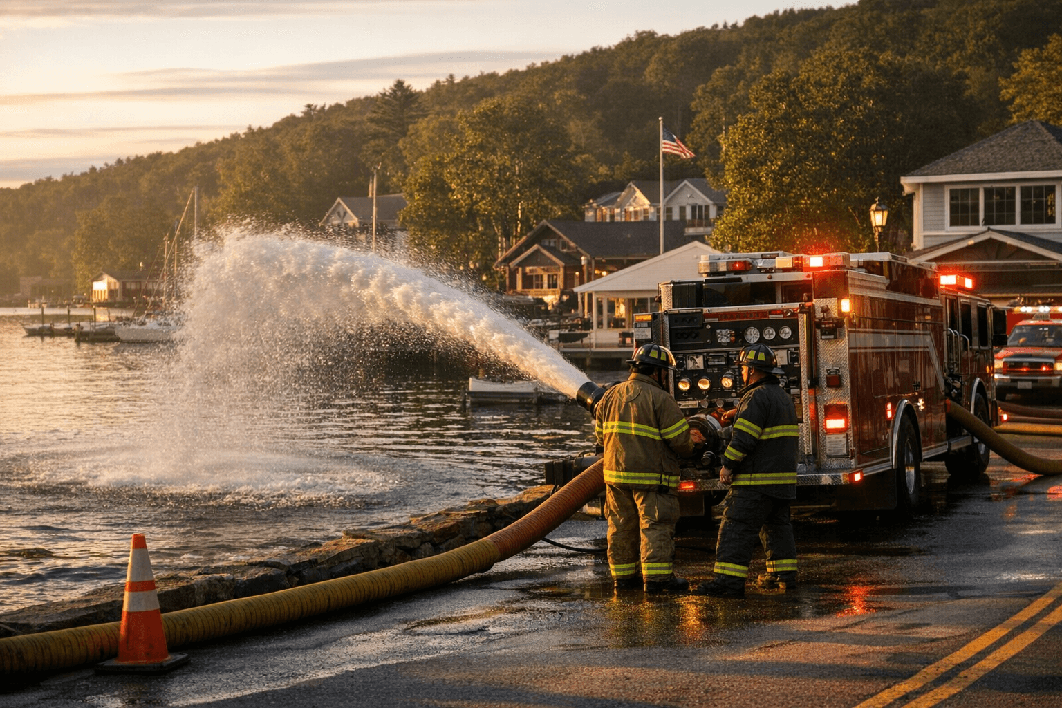 Sunapee fire department schedules annual pump testing in harbor area