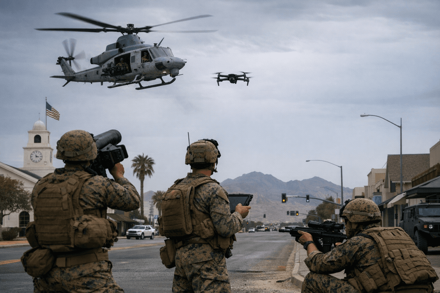 Marines train counter-drone tactics at Marine Corps Air Station Yuma