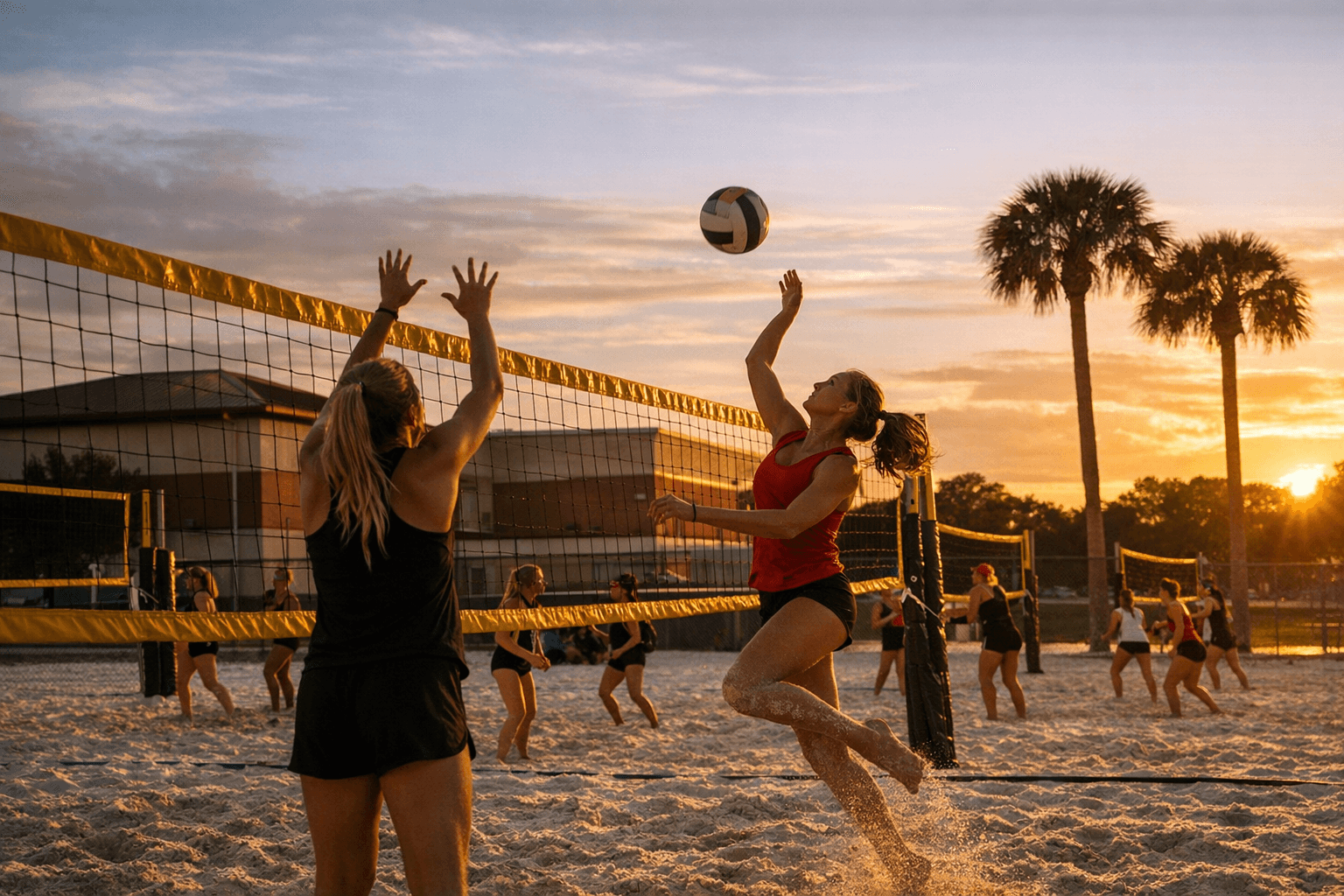 Seminole High beach volleyball gets new home with six campus courts