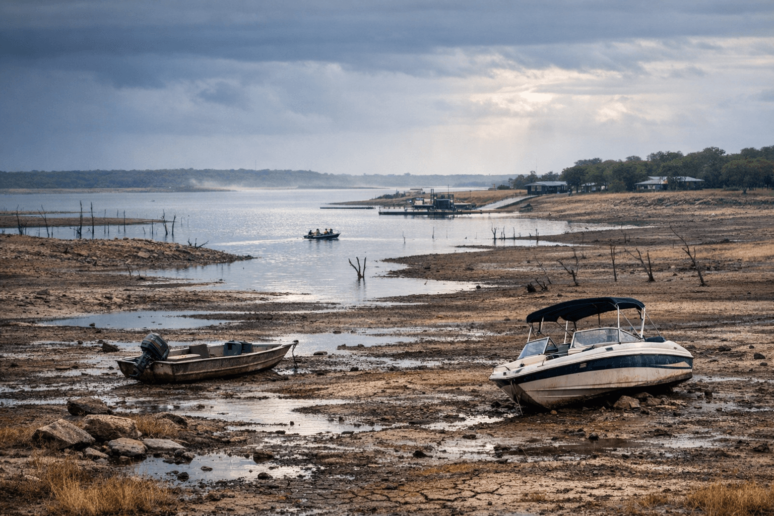 Rain eases drought at Choke Canyon, lake still at 7.4%