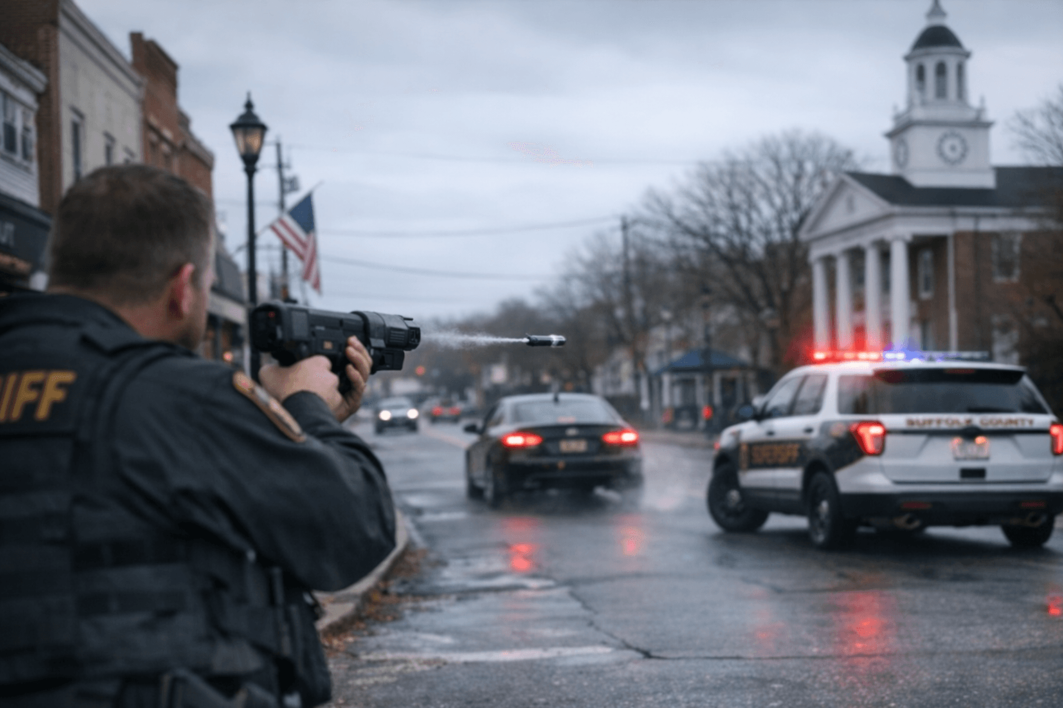 Suffolk sheriff tests GPS darts to track fleeing cars safely