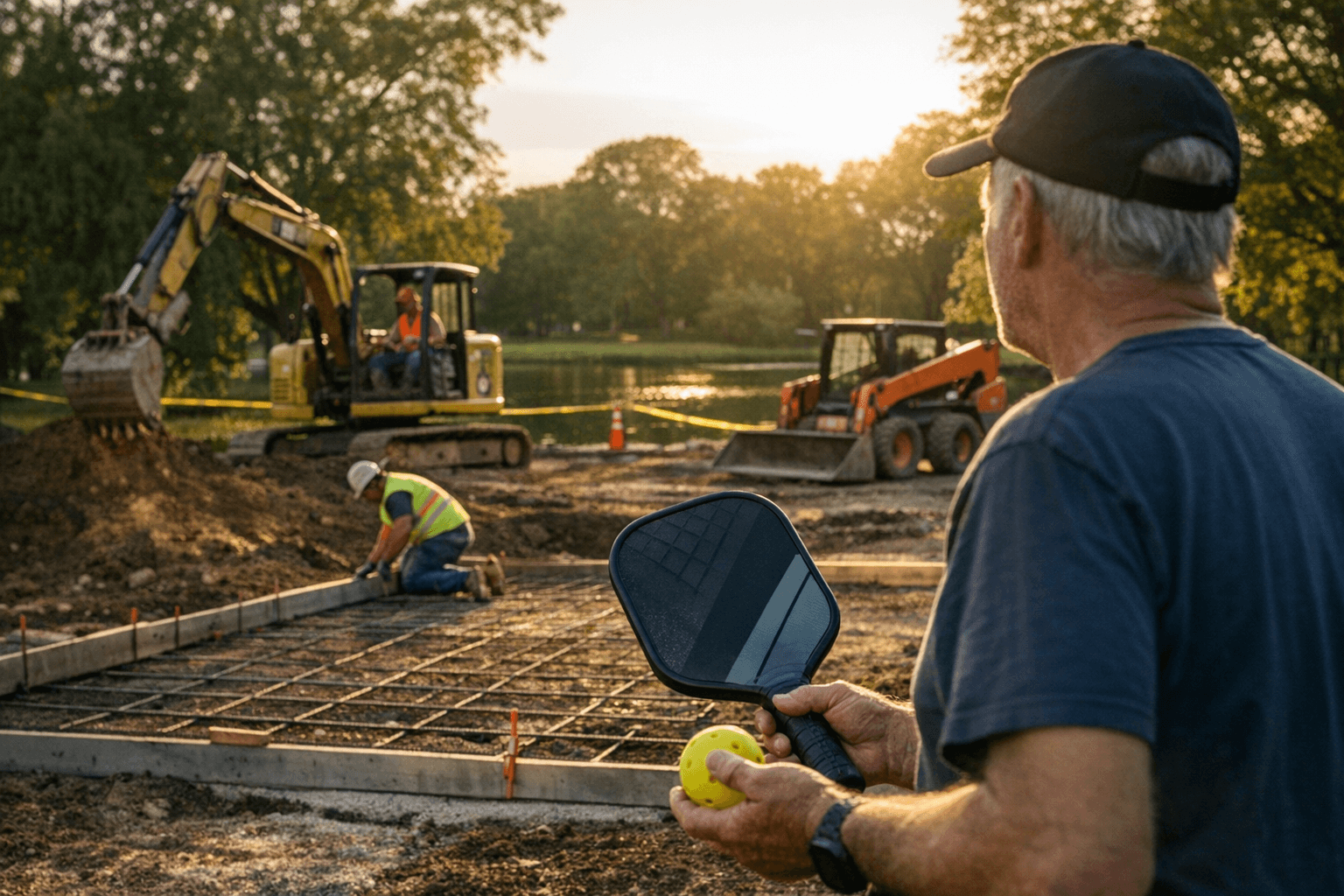 Greenfield’s Dan Jansen Park Begins New ADA Pickleball Court Build