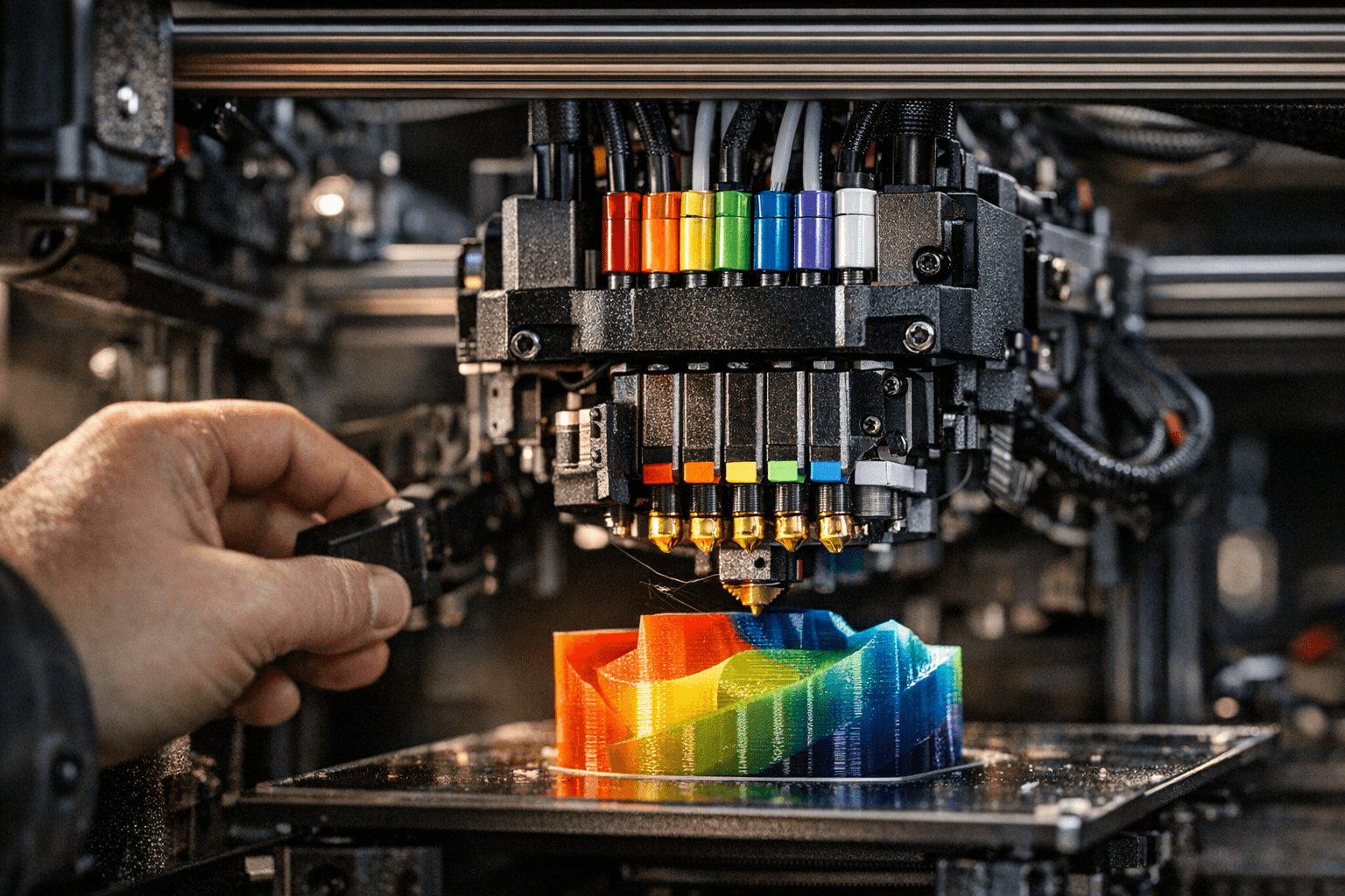 Prusa x INDX brings 8-tool multicolor printing to CORE One