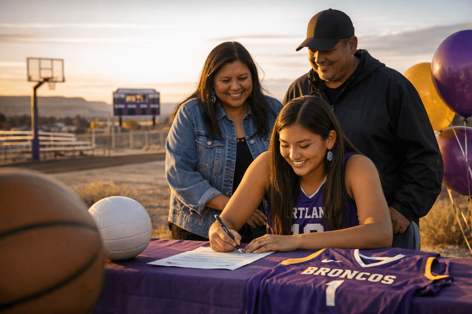 Kirtland Central star Krista Tsinigine-Yazzie signs for two sports at Haskell