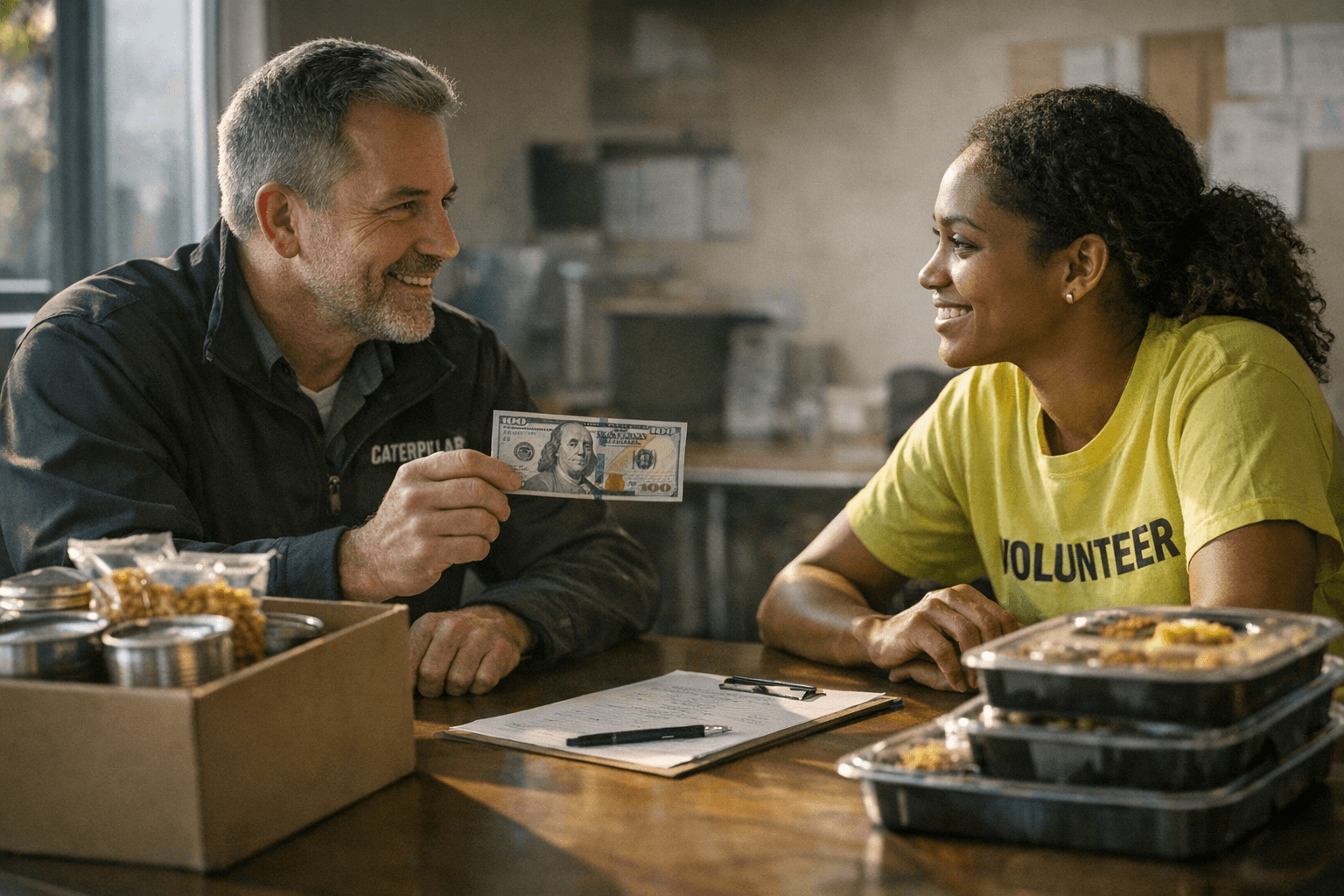 Caterpillar boosts volunteer engagement with rewards, matching donations, and meal impact