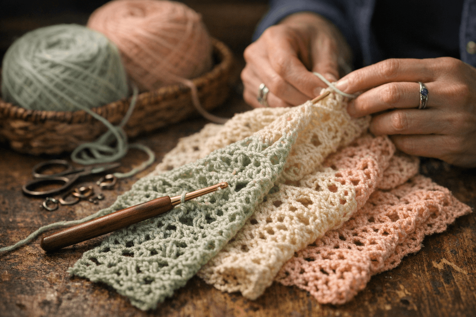 Underground Crafter Debuts Maple Street Scarf in Spring Crochet Along