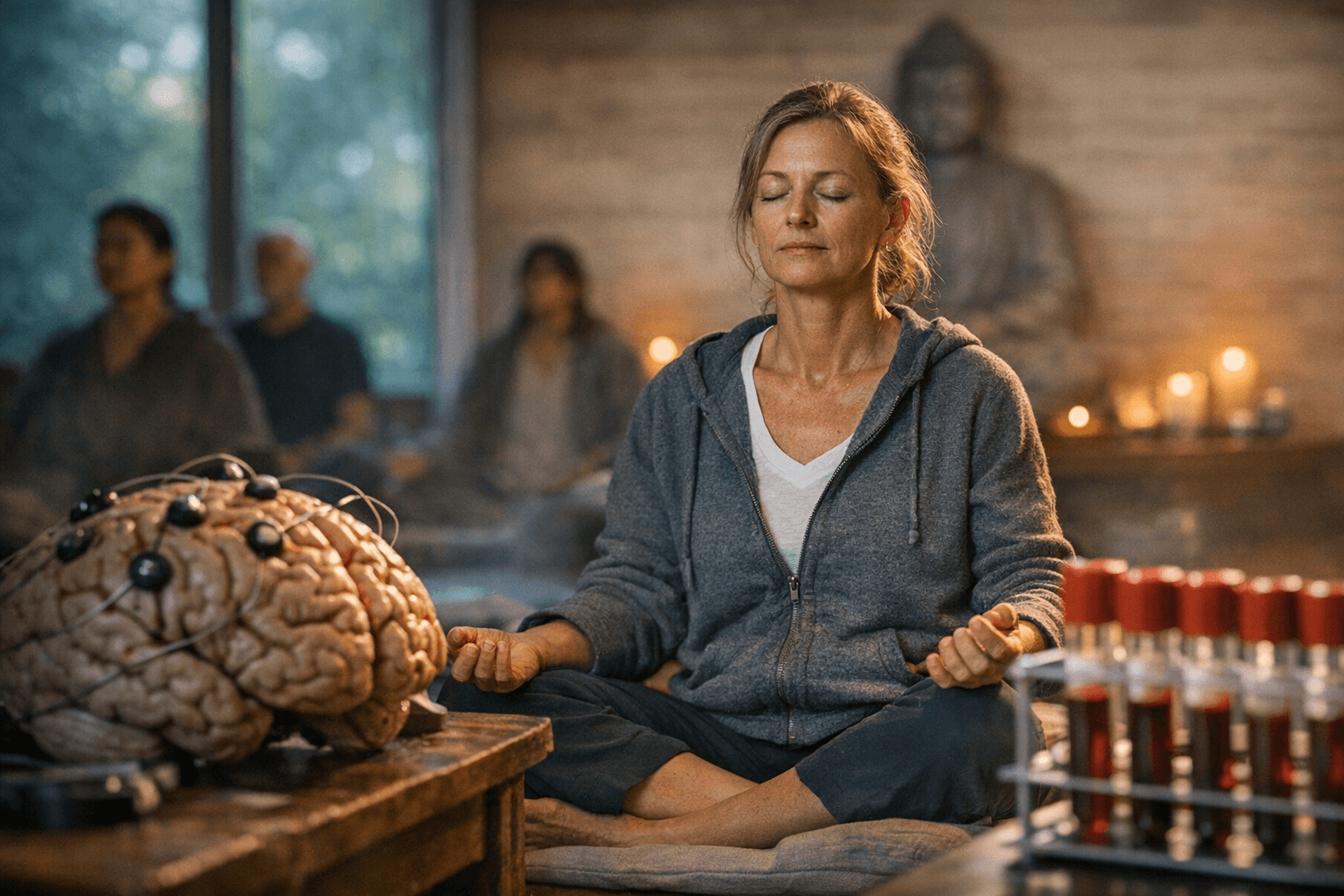 Seven-Day Meditation Retreat Triggers Brain and Blood Changes, Study Finds
