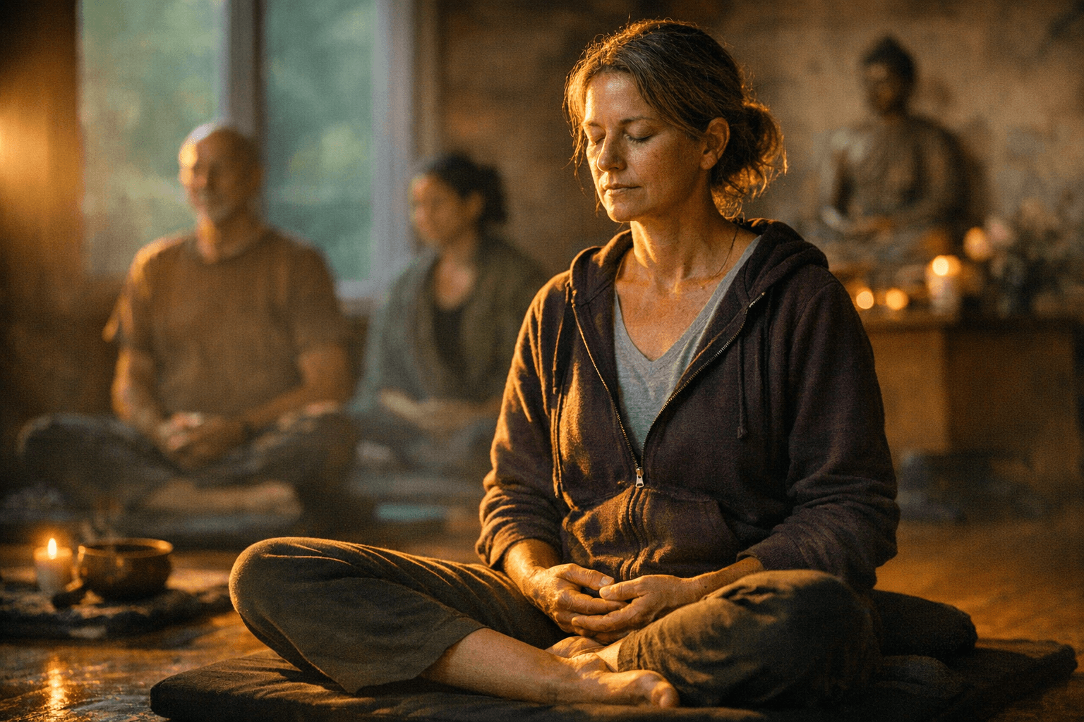 Mindfulness retreat centers on insight meditation, impermanence, and community support