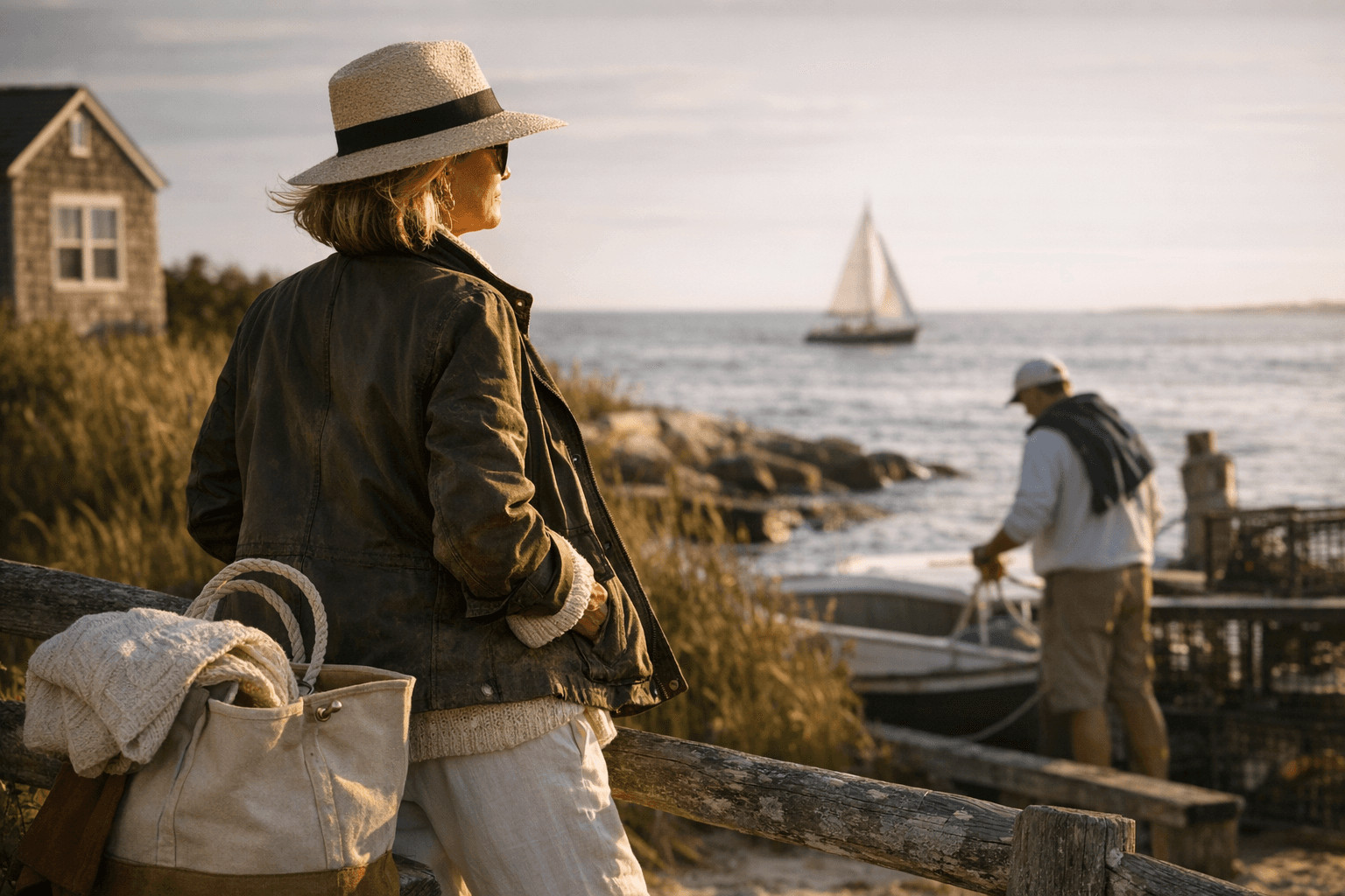 Barn jackets and heritage sportswear refresh coastal grandmother style