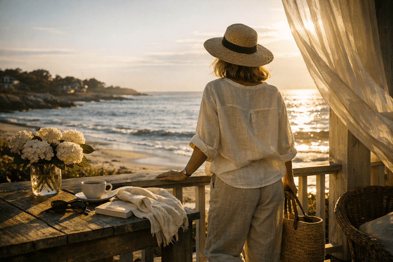 Easy Linen Outfit Formulas Define Coastal Grandmother Style