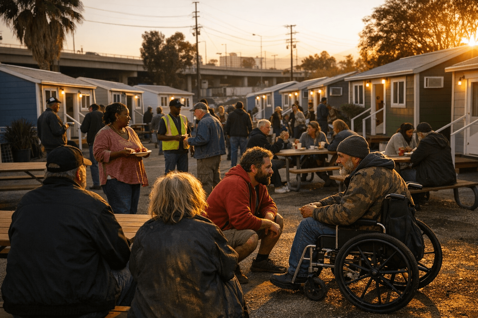 Los Angeles Opens 39-Unit Tiny Home Village as Homelessness Debate Continues