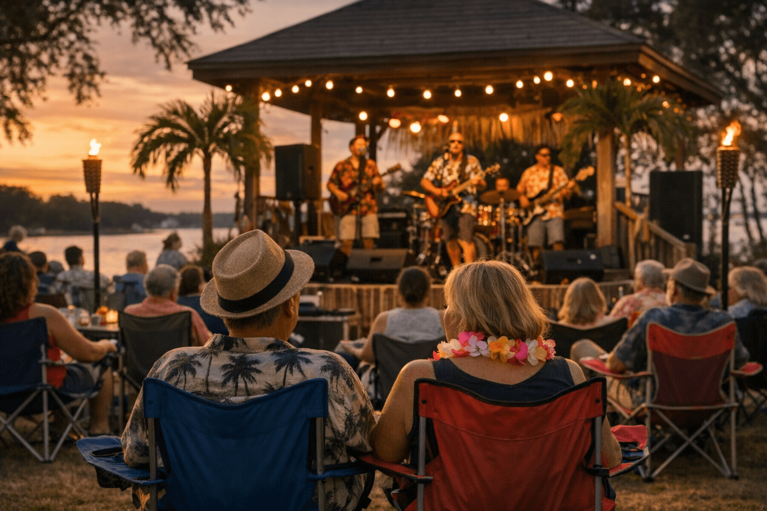 Tucker Park hosts free tropical evening with Permanent Vacation tribute band