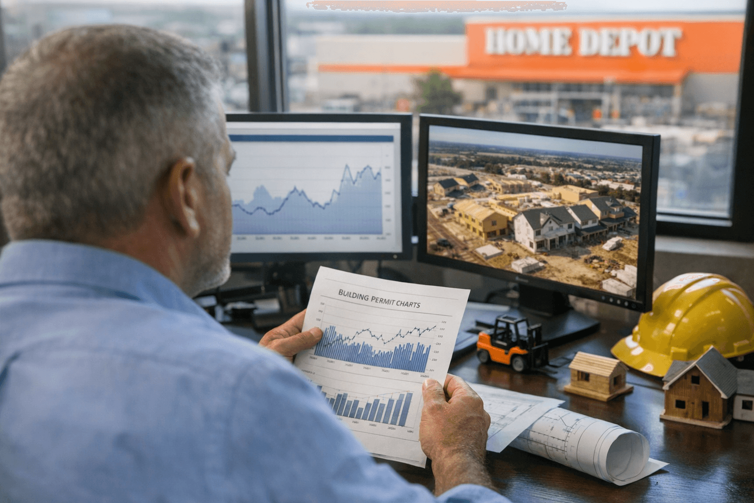 Home Depot stores watch housing permits for demand shifts ahead