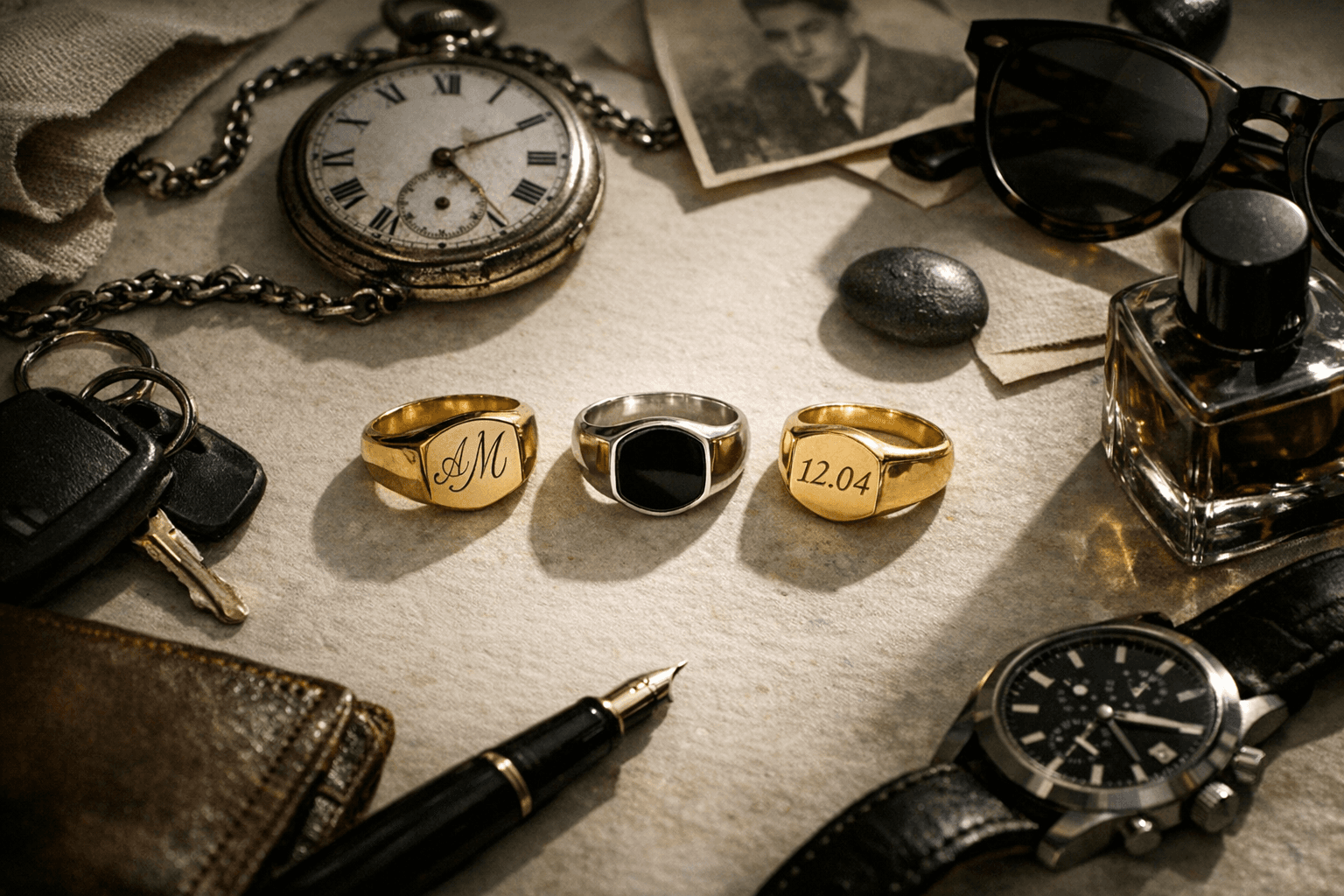 Modern Signet Rings Become Personalized Style Statements for Men