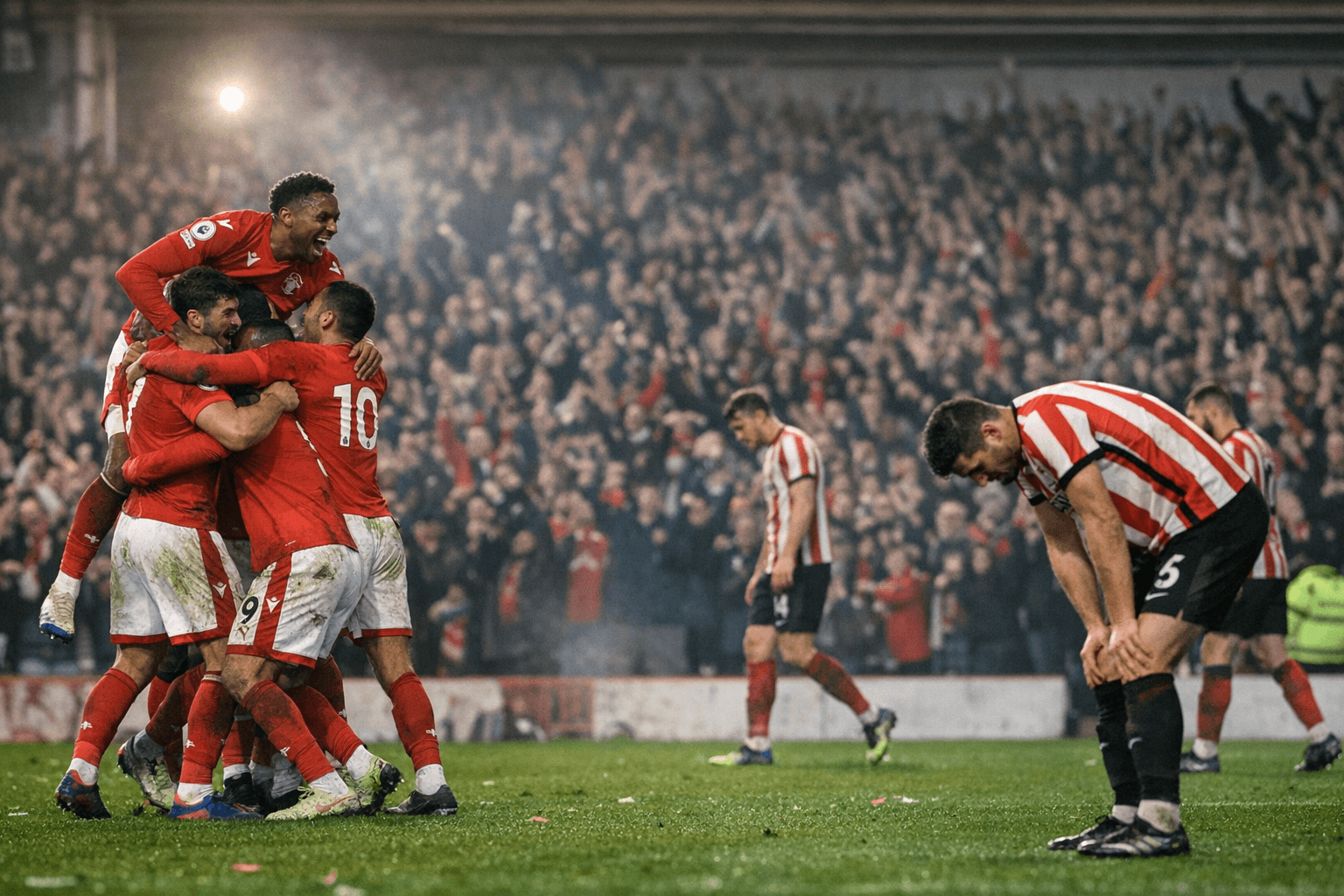 Nottingham Forest thrash Sunderland 5-0, pull clear in relegation battle