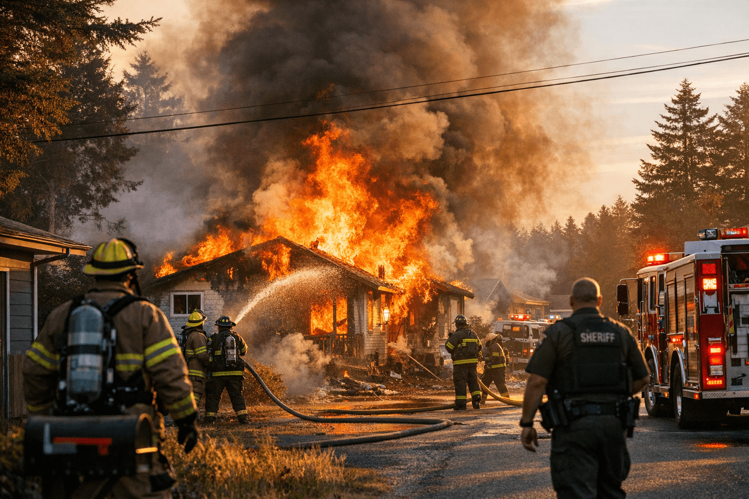 McKinleyville house fire on Norton Road draws multi-agency response