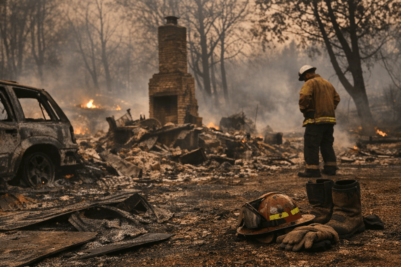 Georgia wildfires destroy record homes, kill firefighter amid severe drought