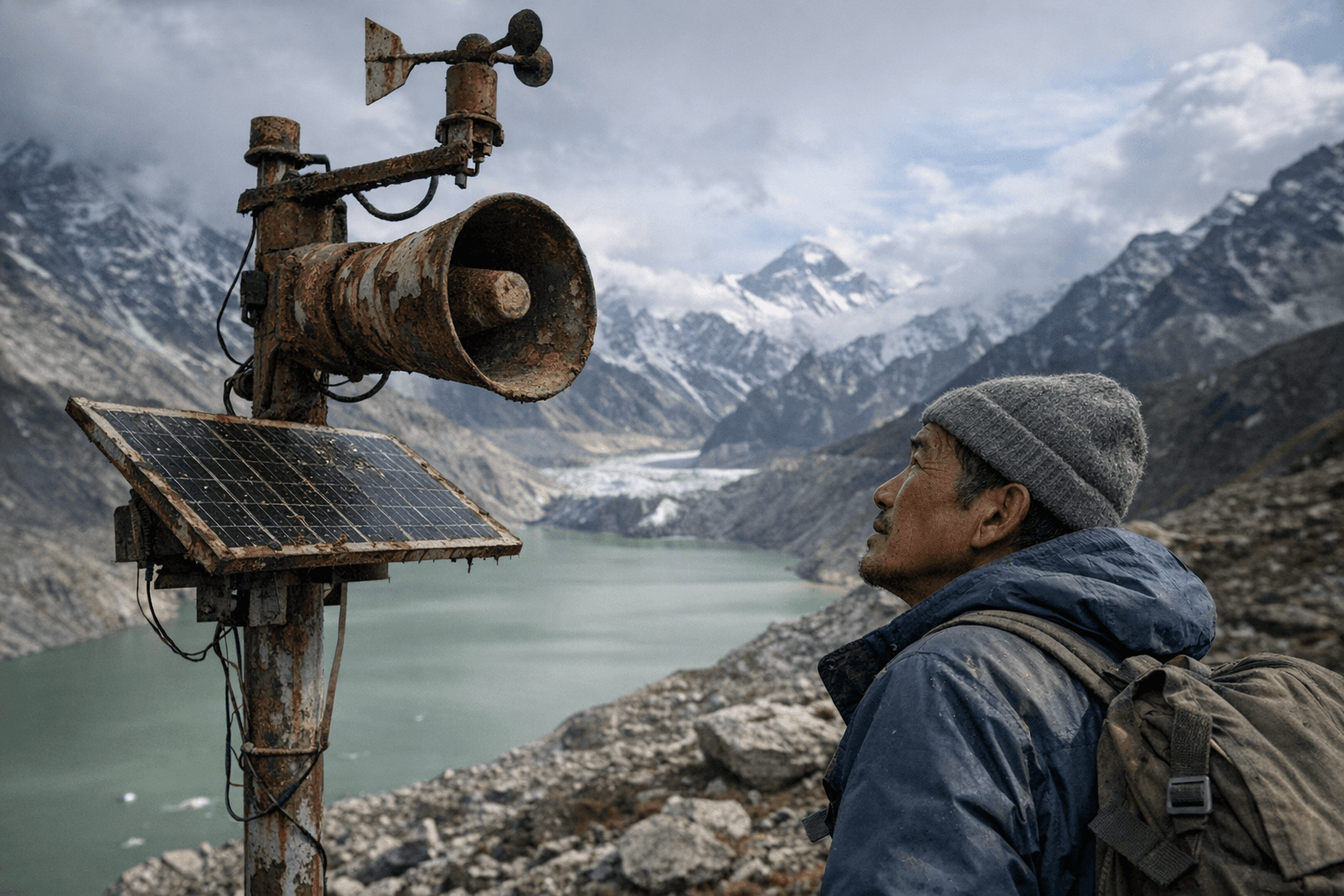 Neglected Imja Lake flood warning system alarms Nepal’s Everest region