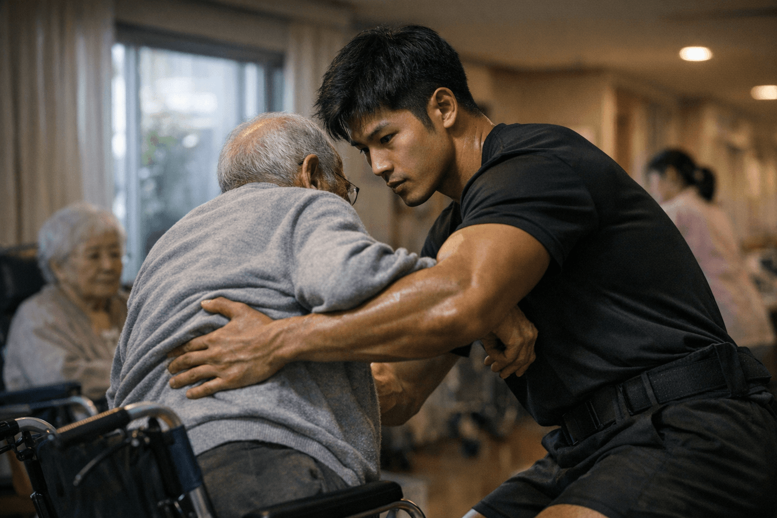 Japan’s Nursing Homes Recruit Young Athletes to Fill Care Shortage