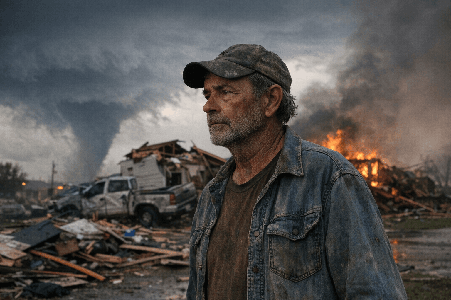 Tornado Tears Through Oklahoma Town as Wildfire Danger Spreads Across Plains