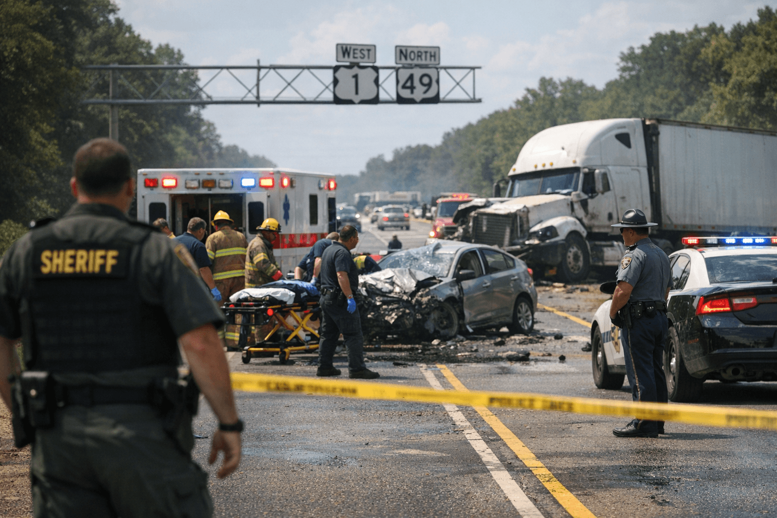 Westbound Highway 1 Closed at US 49 After Injury Crash in Phillips County
