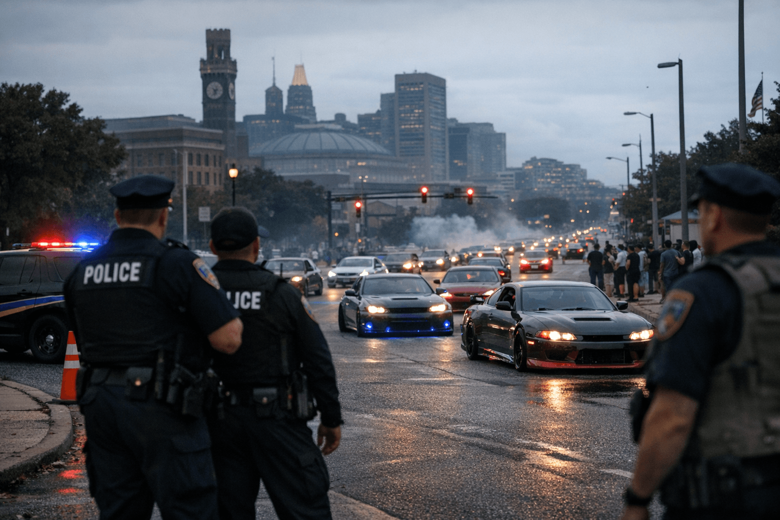Baltimore police warned of large car rally nearing city limits