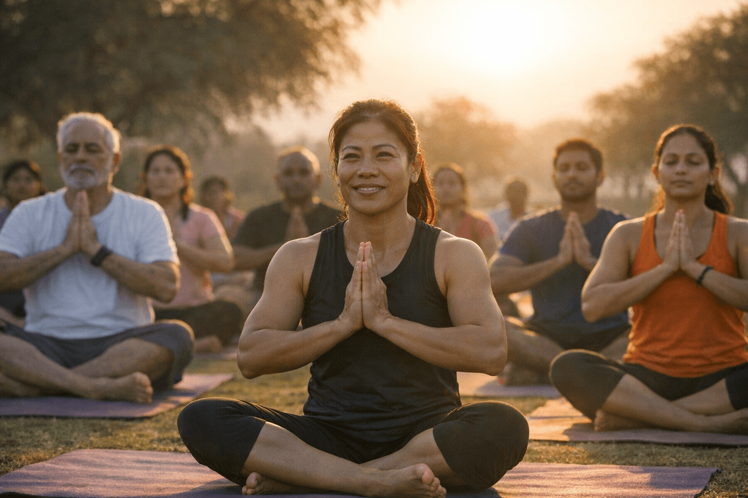 Mary Kom credits daily yoga for confidence, urges healthy living