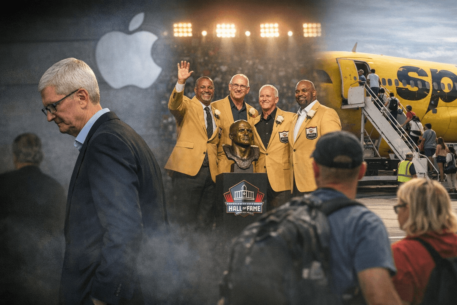 Tim Cook to step down, NFL honors new Hall of Fame class, Spirit seeks bailout