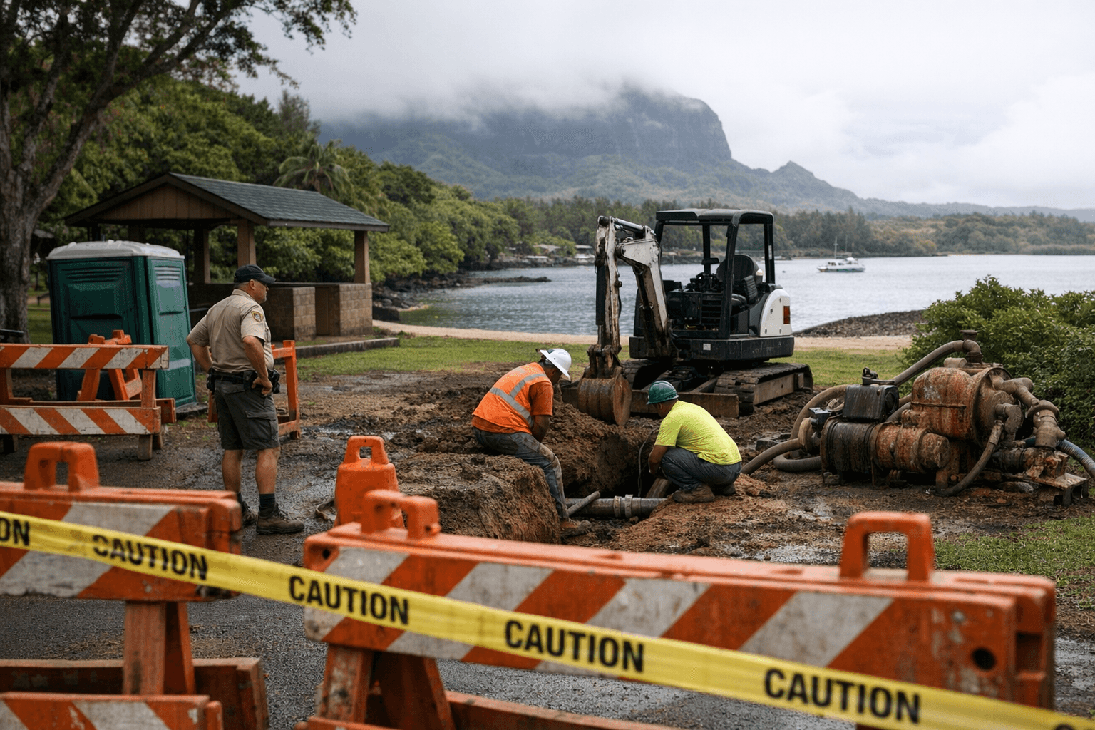 Niumalu Beach Park closes briefly for plumbing repairs in Līhue