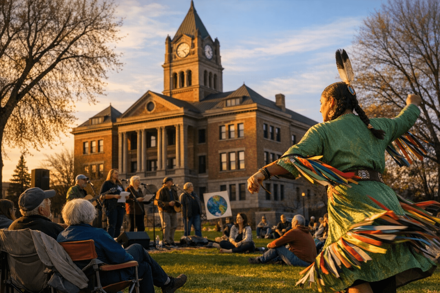 Bemidji Earth Day event blends poetry, dance, songs on courthouse lawn