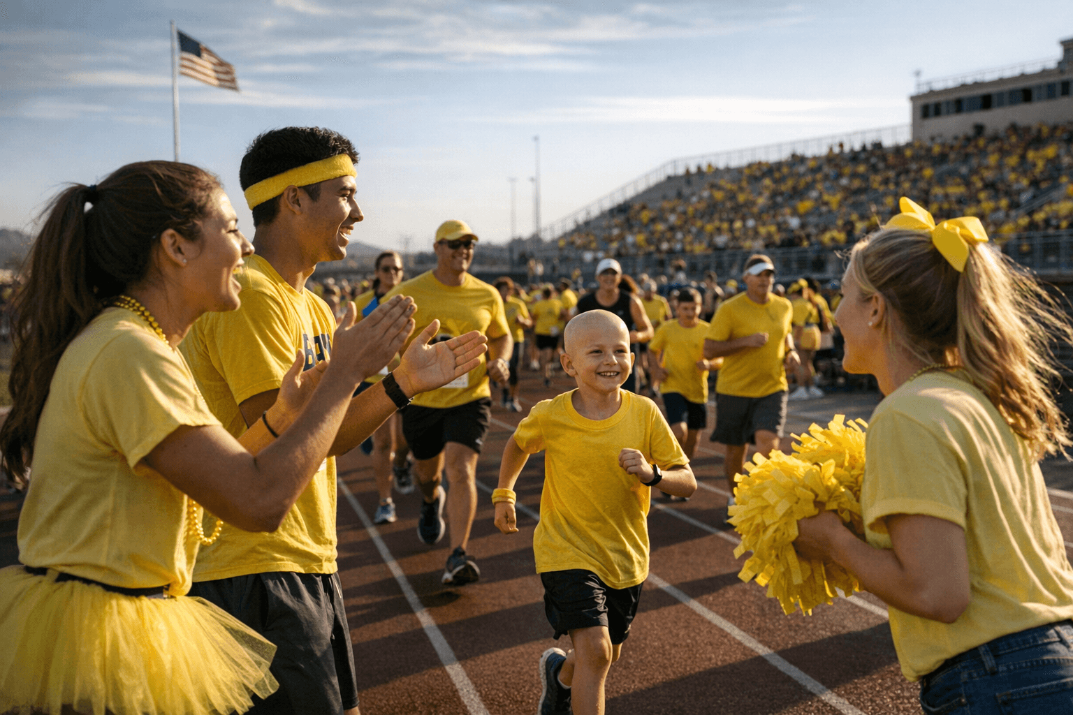 Gila Ridge Student Council hosts childhood cancer 5K at Veterans Memorial Stadium