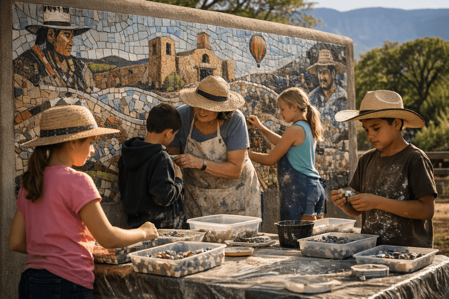 Corrales mural project lets students help tell village history