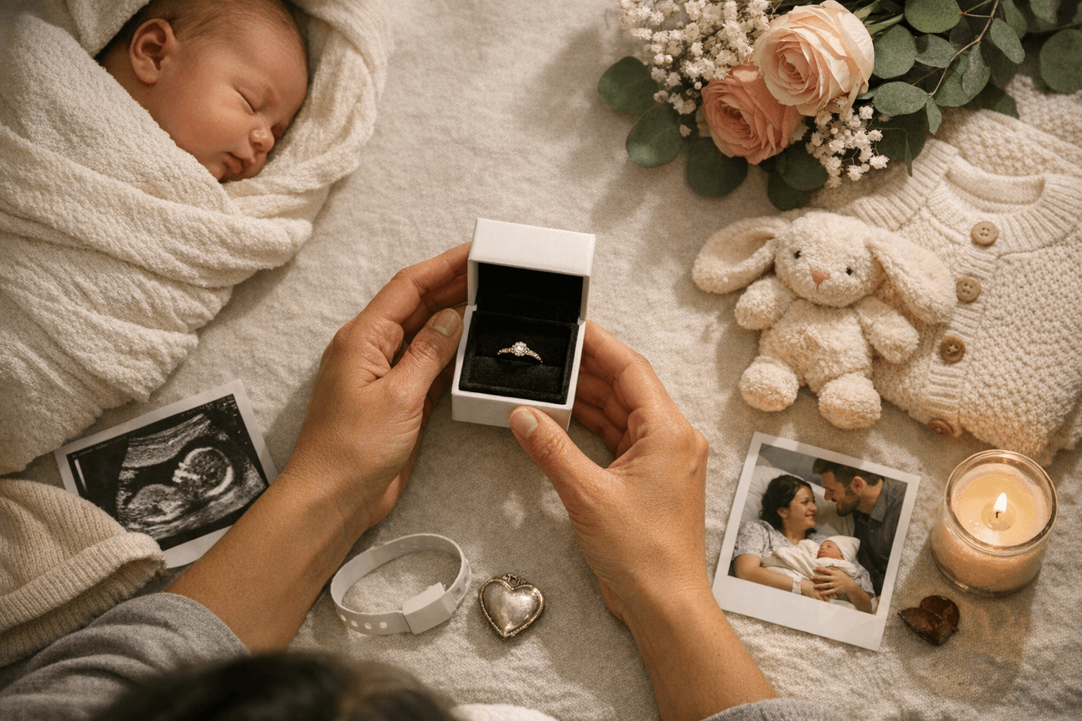 New Mom Surprised with Sentimental Ring as Push Present