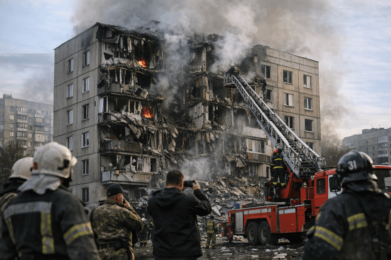 Ukrainian drone strikes apartment building in Russia's Yekaterinburg