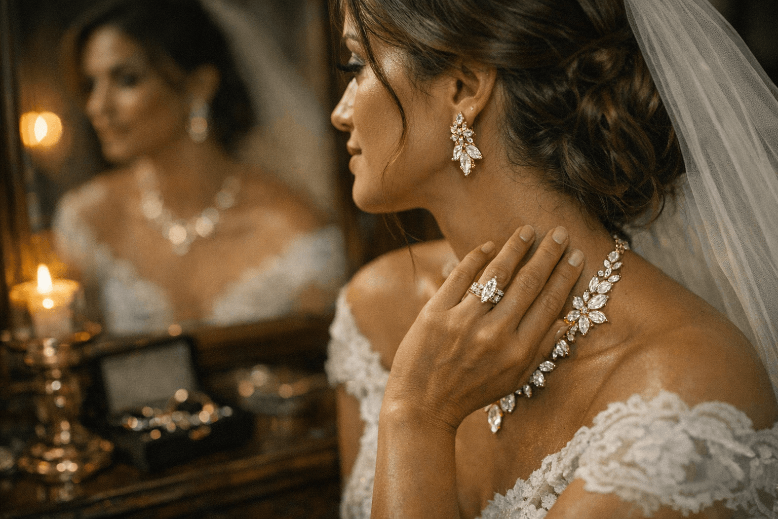 Marquise Diamonds, Floral Motifs, and Golden Glamour Shape 2026 Bridal Jewelry