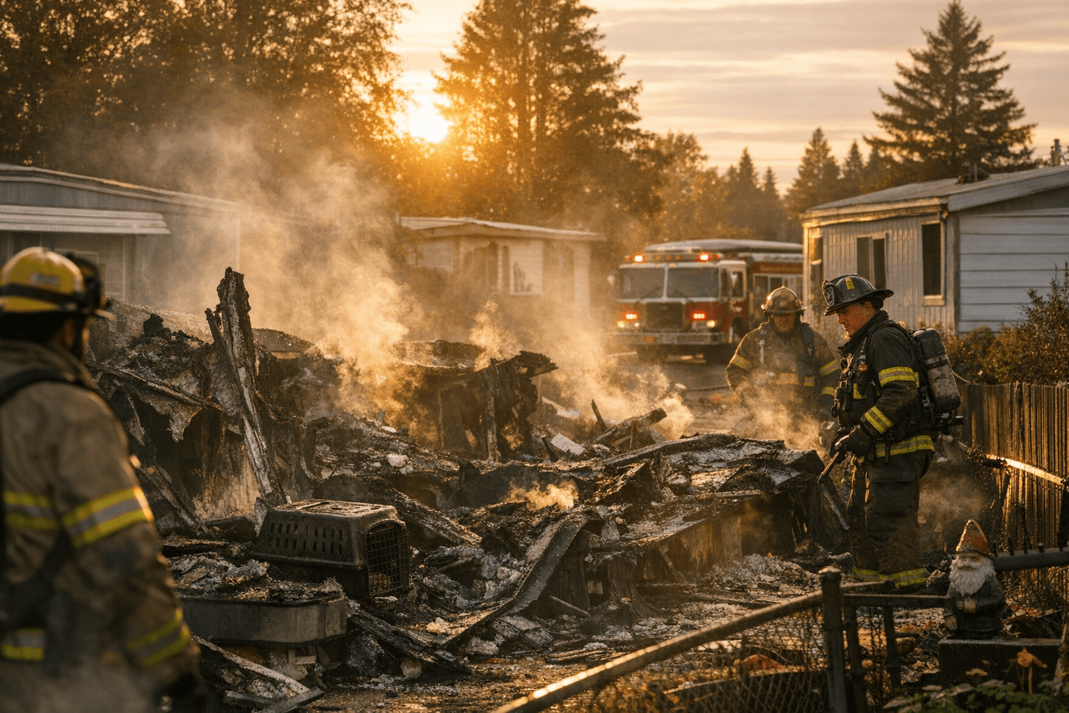 Space-heater blast destroys Eugene mobile home, kills two pets