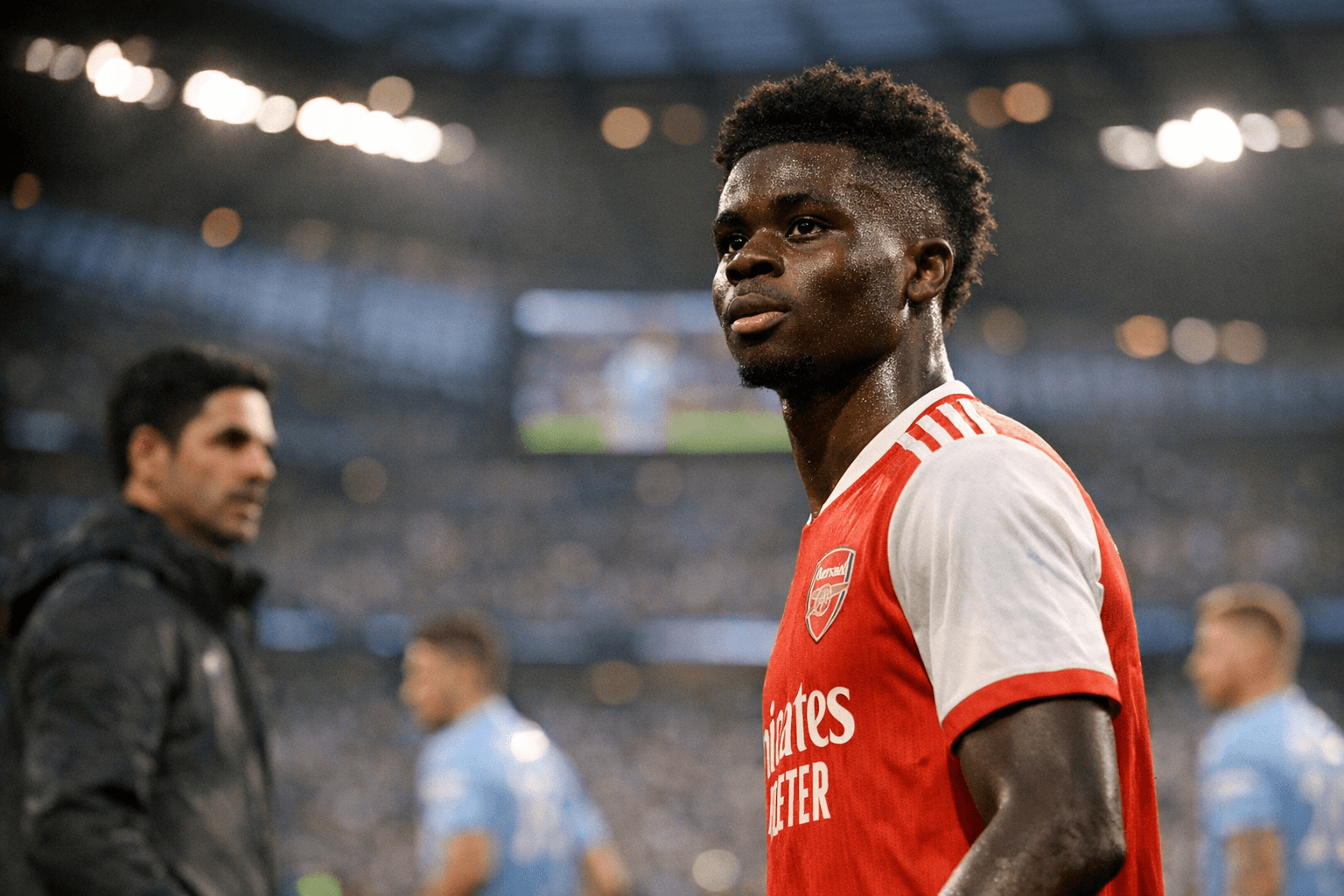 Arteta expects Saka return as Arsenal chase Manchester City