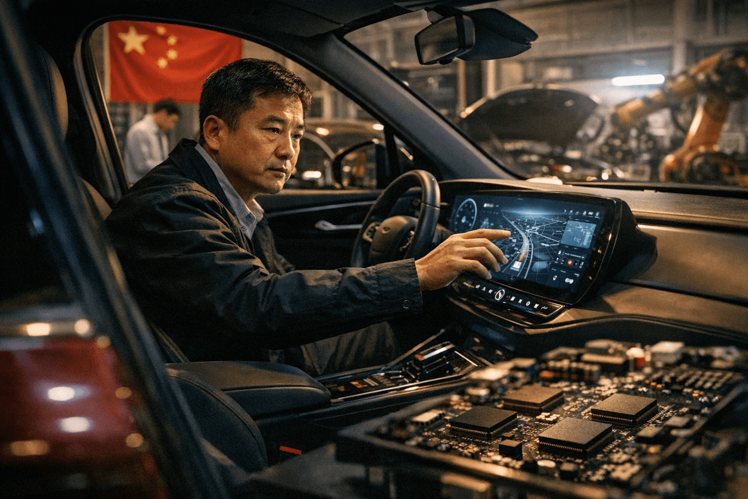 China’s automakers race to build AI-powered cars, cut foreign chips