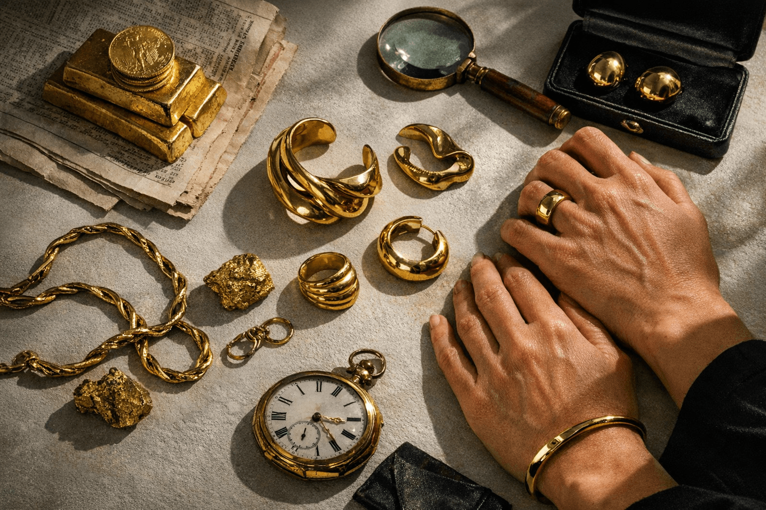 Gold Jewelry Gains Appeal as Sculptural, Investment-Minded Pieces Rise